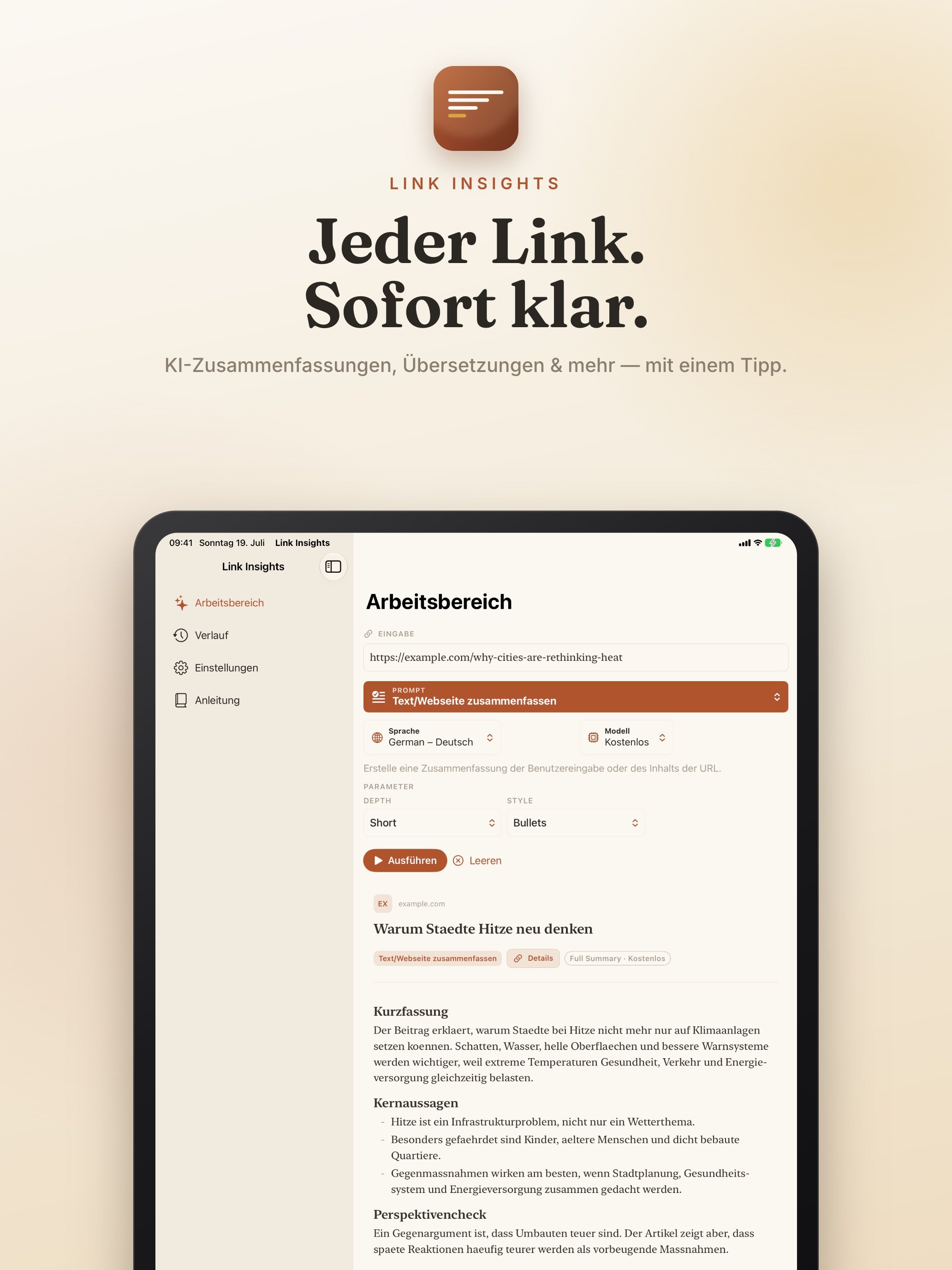 Link Insights screenshot 5