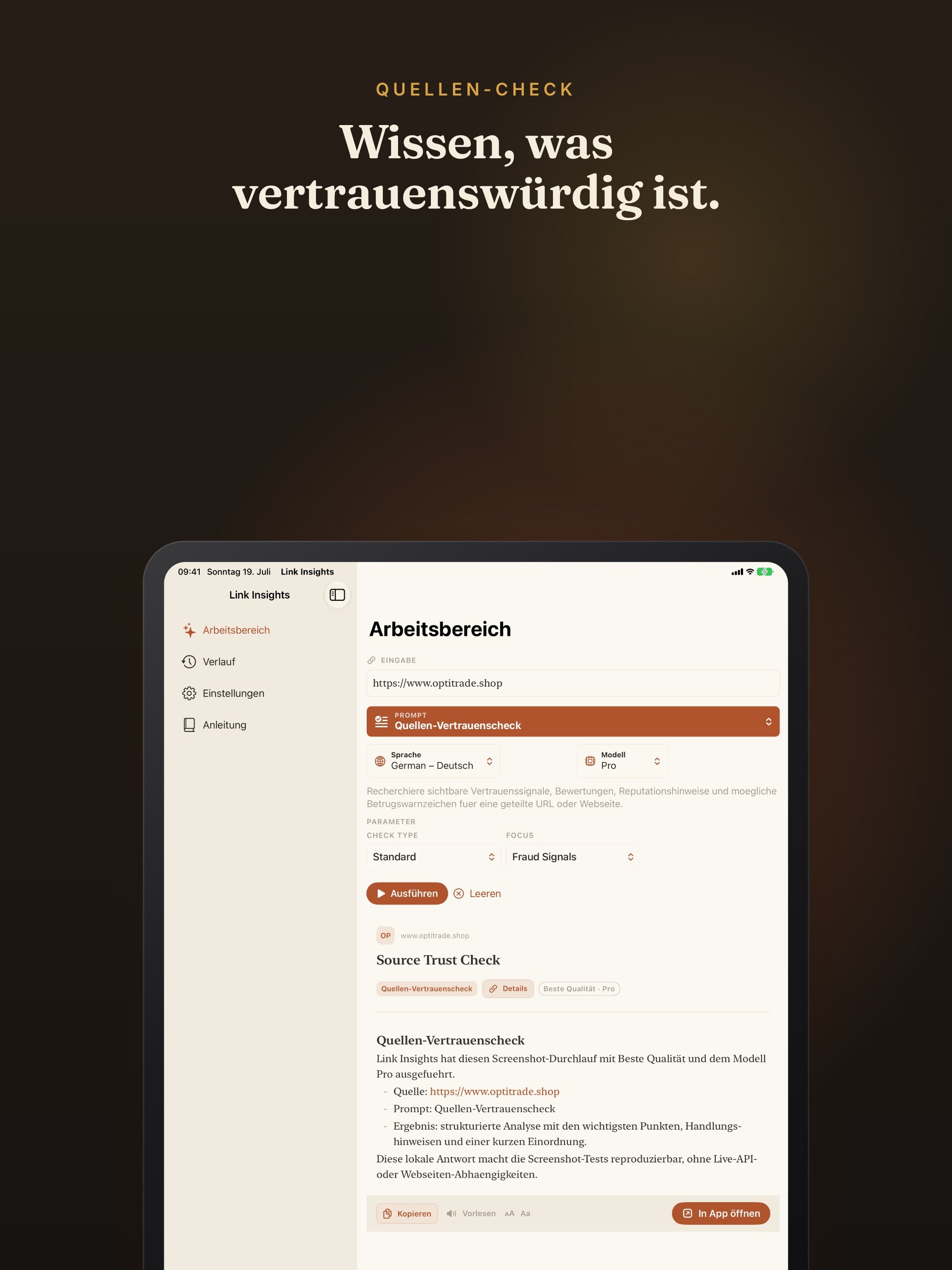 Link Insights screenshot 20
