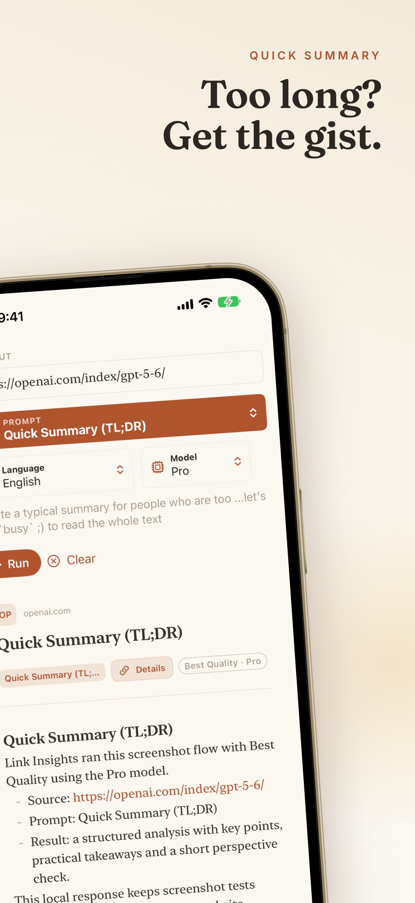 Link Insights screenshot 14