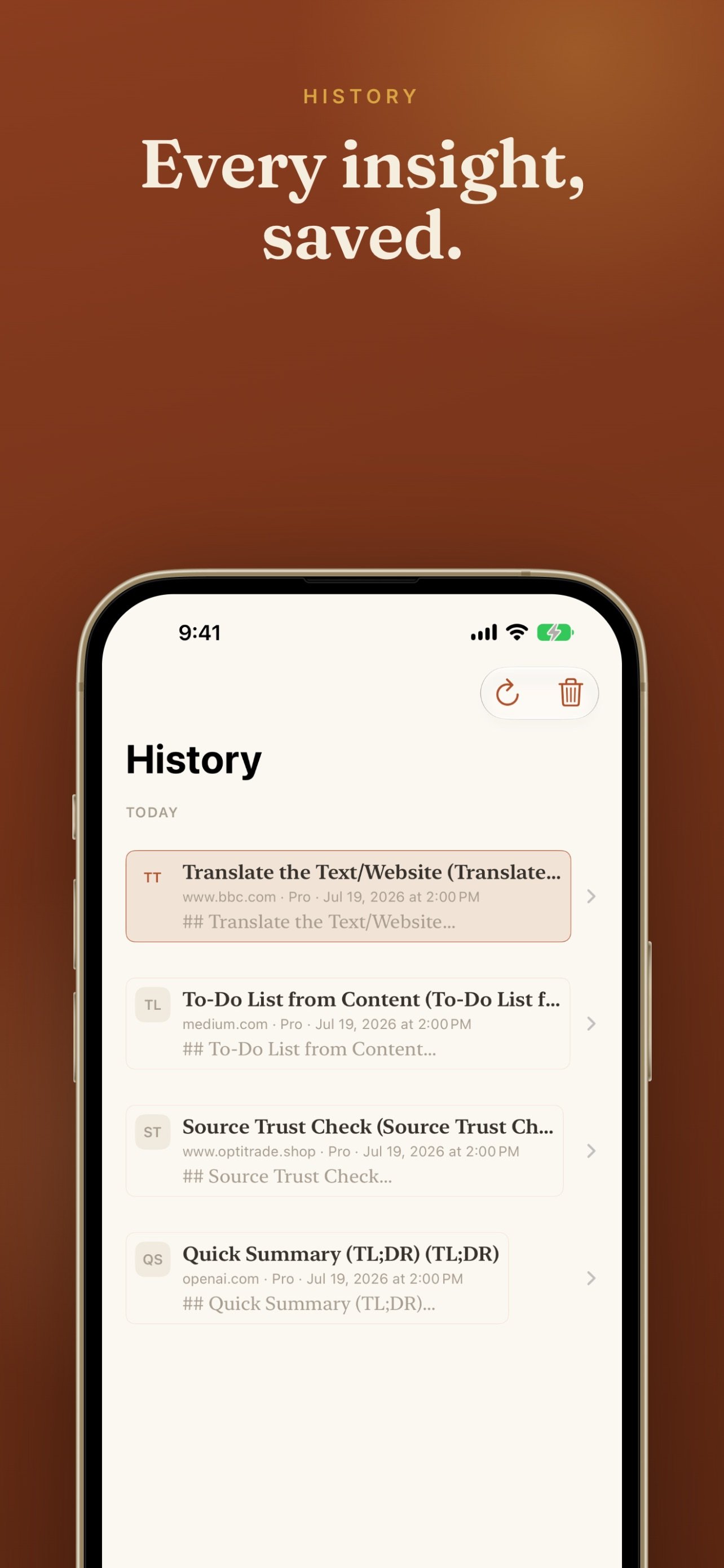 Link Insights screenshot 33