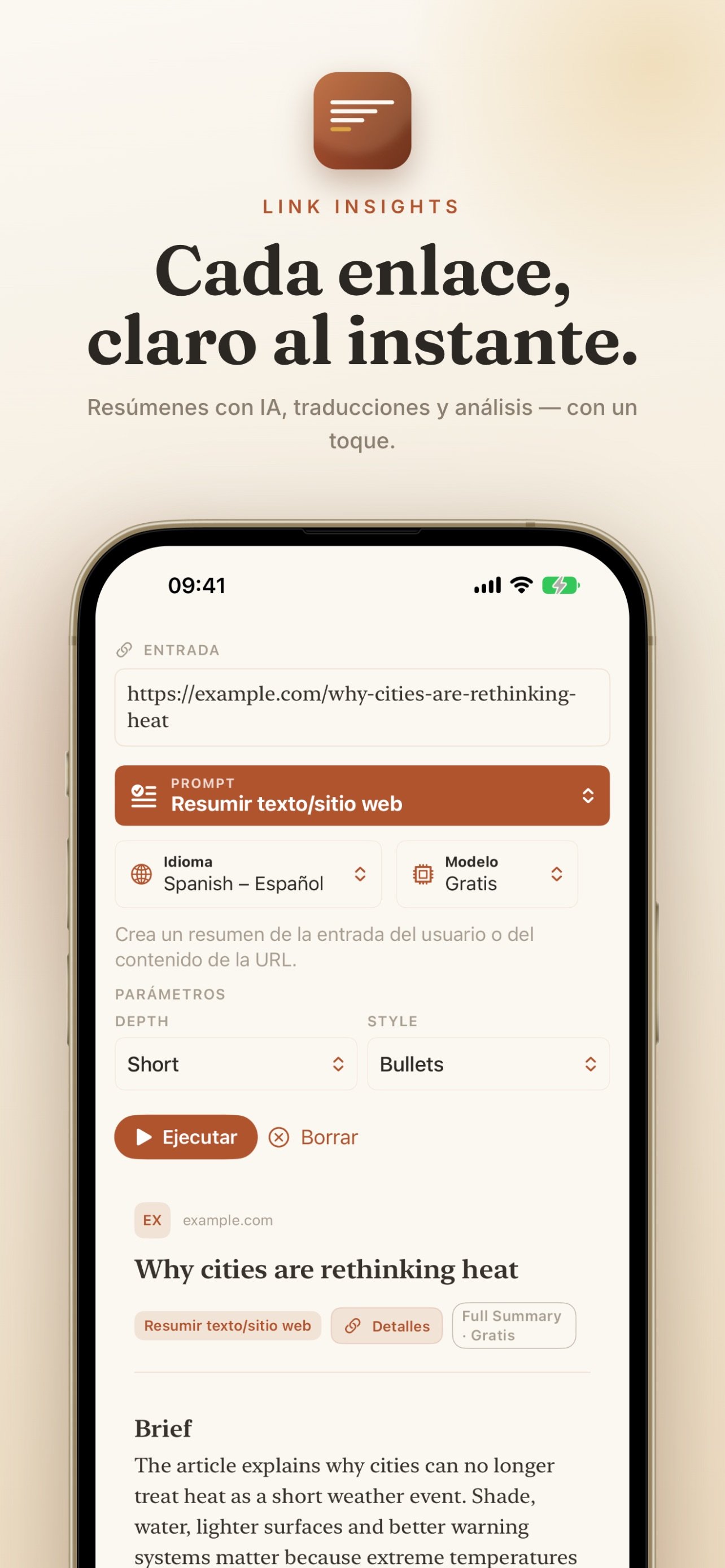 Link Insights screenshot 3
