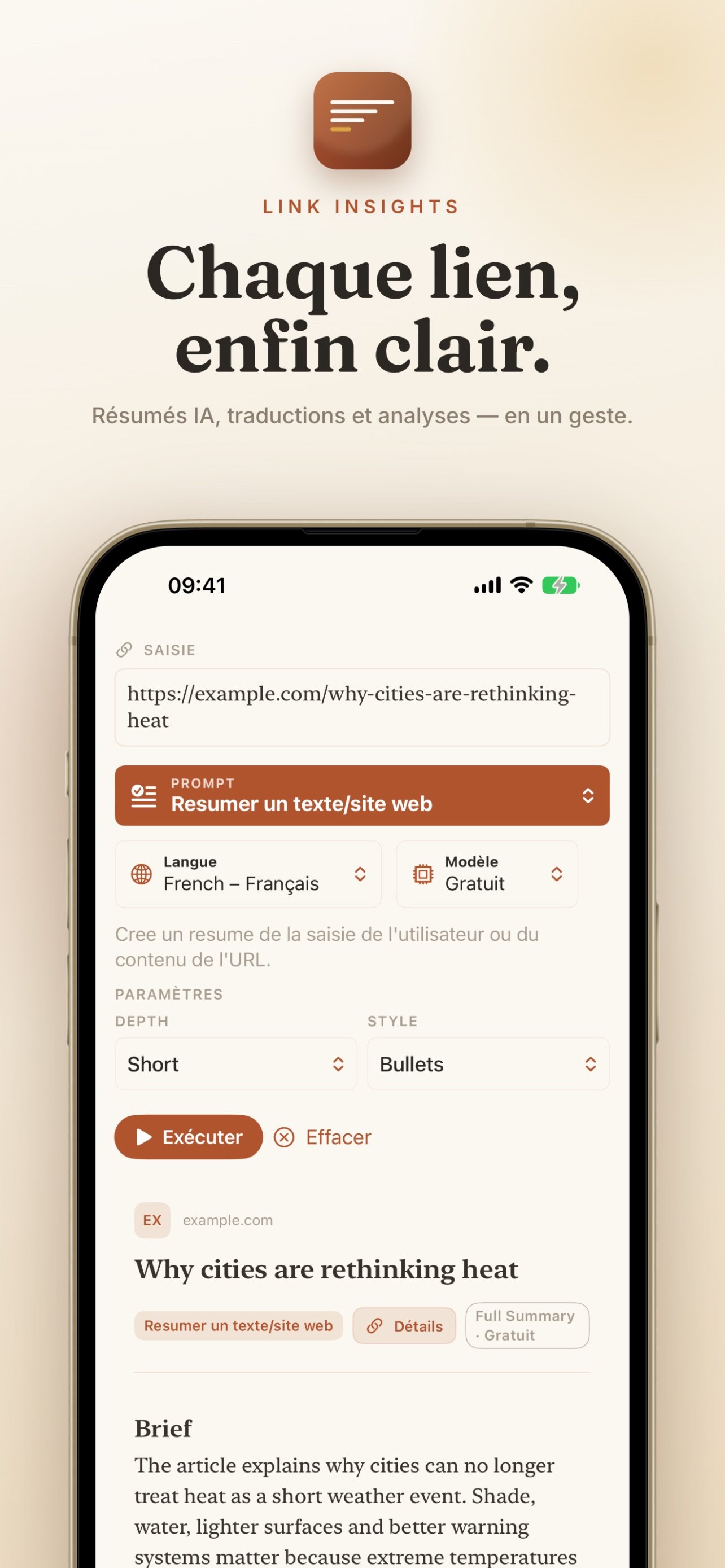 Link Insights screenshot 3