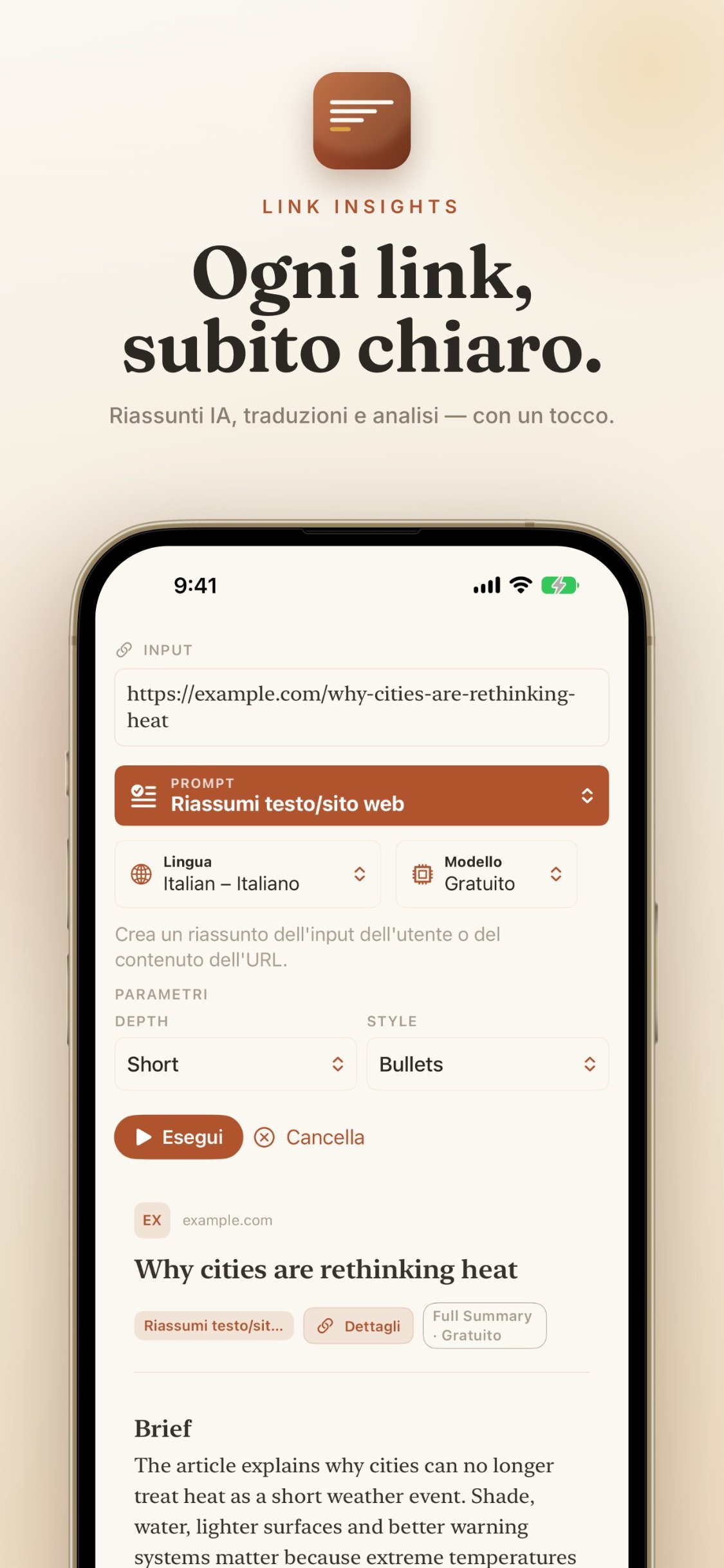 Link Insights screenshot 1