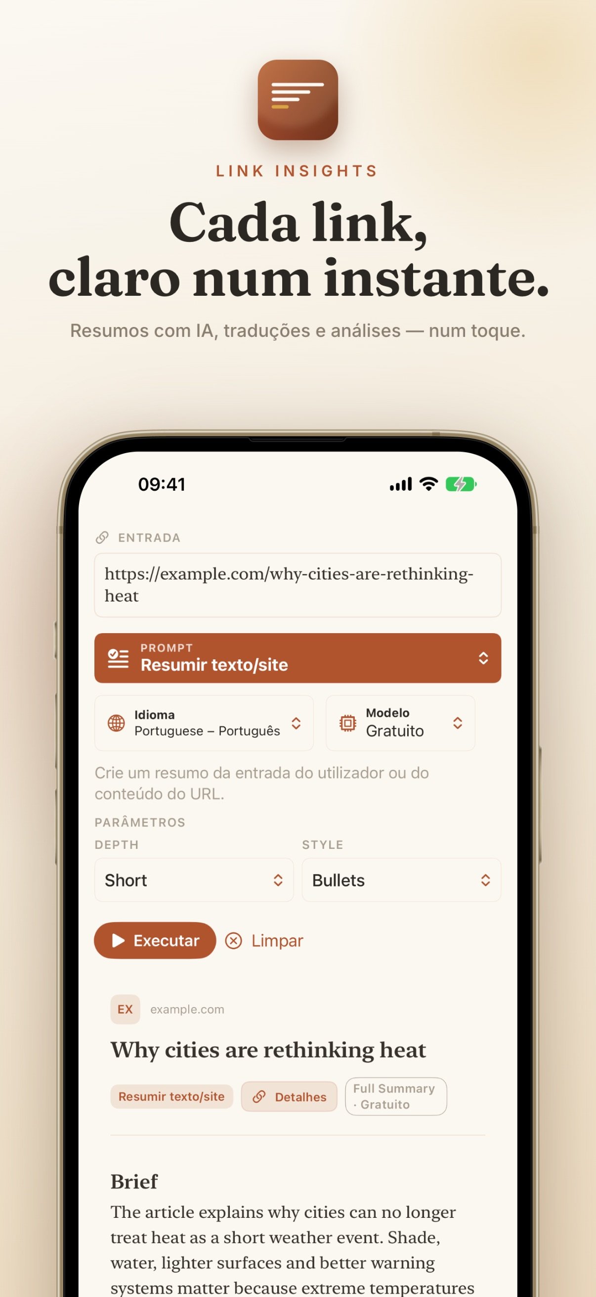 Link Insights screenshot 2