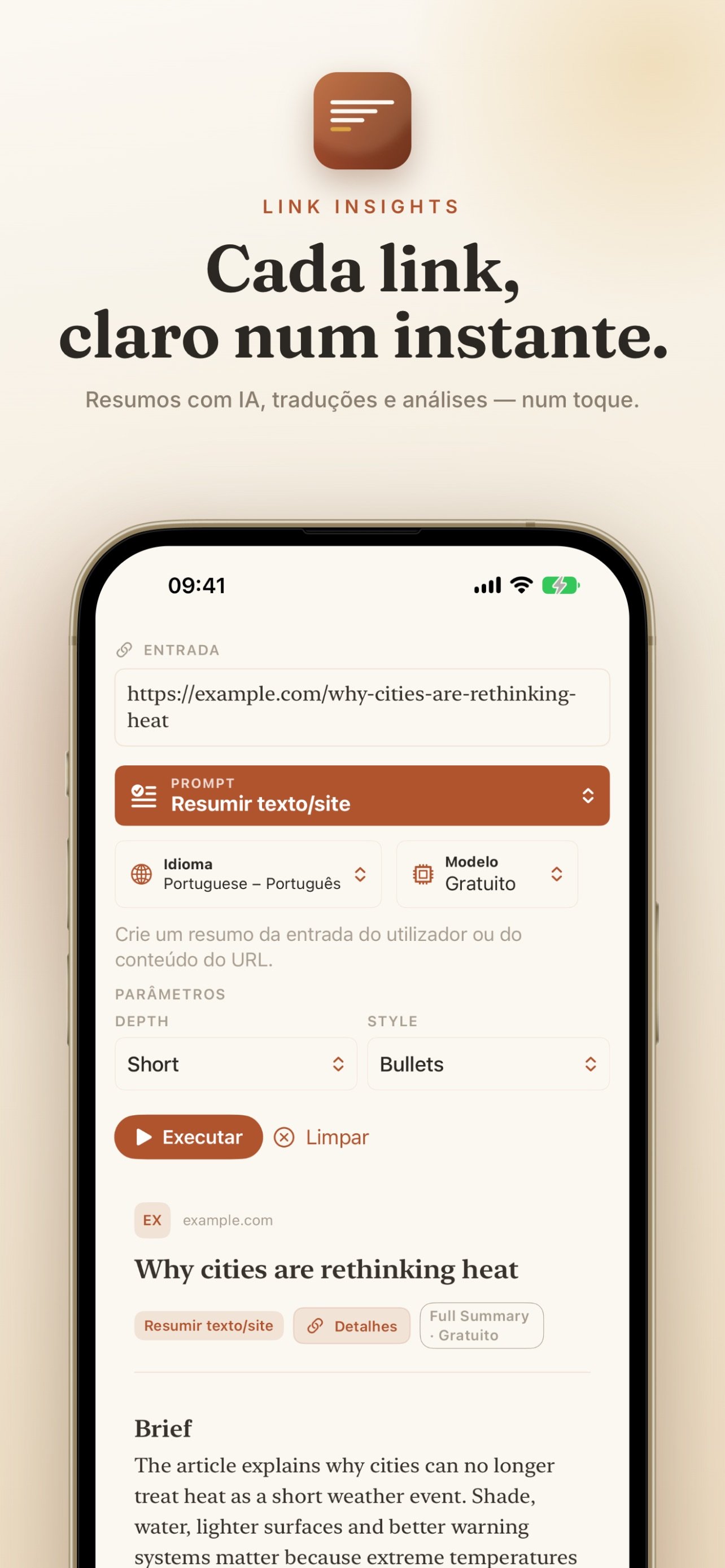 Link Insights screenshot 3
